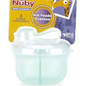 Nuby Milk Powder Dispenser, Colors May Vary, 3 Compartments