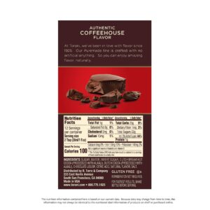 Torani Puremade Sauce, Dark Chocolate, 16.5 Ounces (Pack of 4)