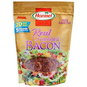 hormel premium real crumbled bacon, 20 oz pouch