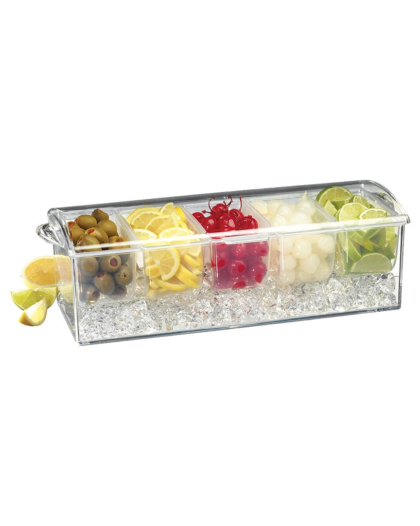 Prodyne Acrylic On-Ice Condiment, 1-Pack, Clear