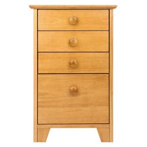 Winsome Studio File Cabinet, Honey