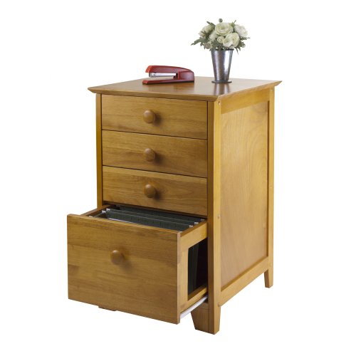 Winsome Studio File Cabinet, Honey