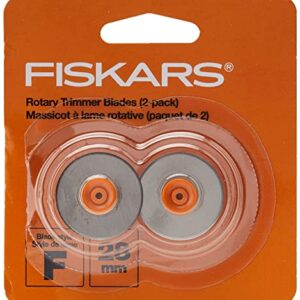 Fiskars 199070-1001 Rotary Paper Trimmer Replacement Blades, Style F, 28mm,Silver