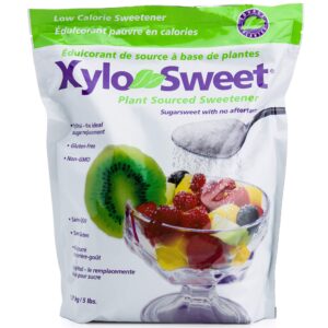 xlear xylosweet non-gmo xylitol sweetener - natural sweetener sugar substitute, granules, 5 pound bag (pack of 1)