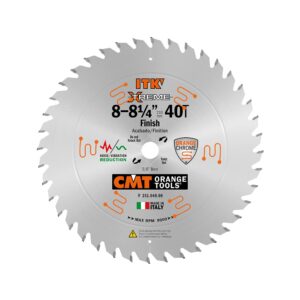 cmt 251.040.08 itk industrial finish saw blade, 8-8-1/4-inch x 40 teeth 1ftg+4atb grind with 5/8-inch bore