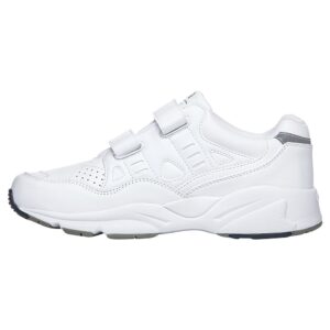 propét womens stability walker strap walking walking sneakers athletic shoes - white - size 8 b