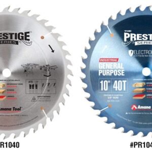 Amana Tool - PR1040C Electro-Blu Carbide Tipped Prestige General Purpose 10 Inch Dia 40T A