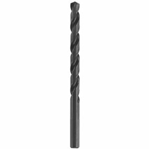 bosch bl2143 1-piece 1/4 in. x 4 in. fractional jobber black oxide drill bit for applications in light-gauge metal, wood, plastic