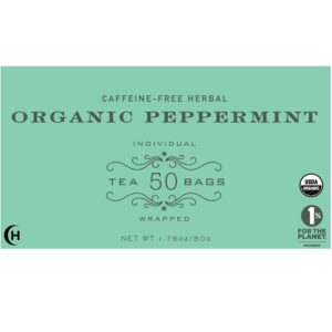 Harney & Sons Organic Peppermint Tea 1.76oz/50g (50 Tea Bags)