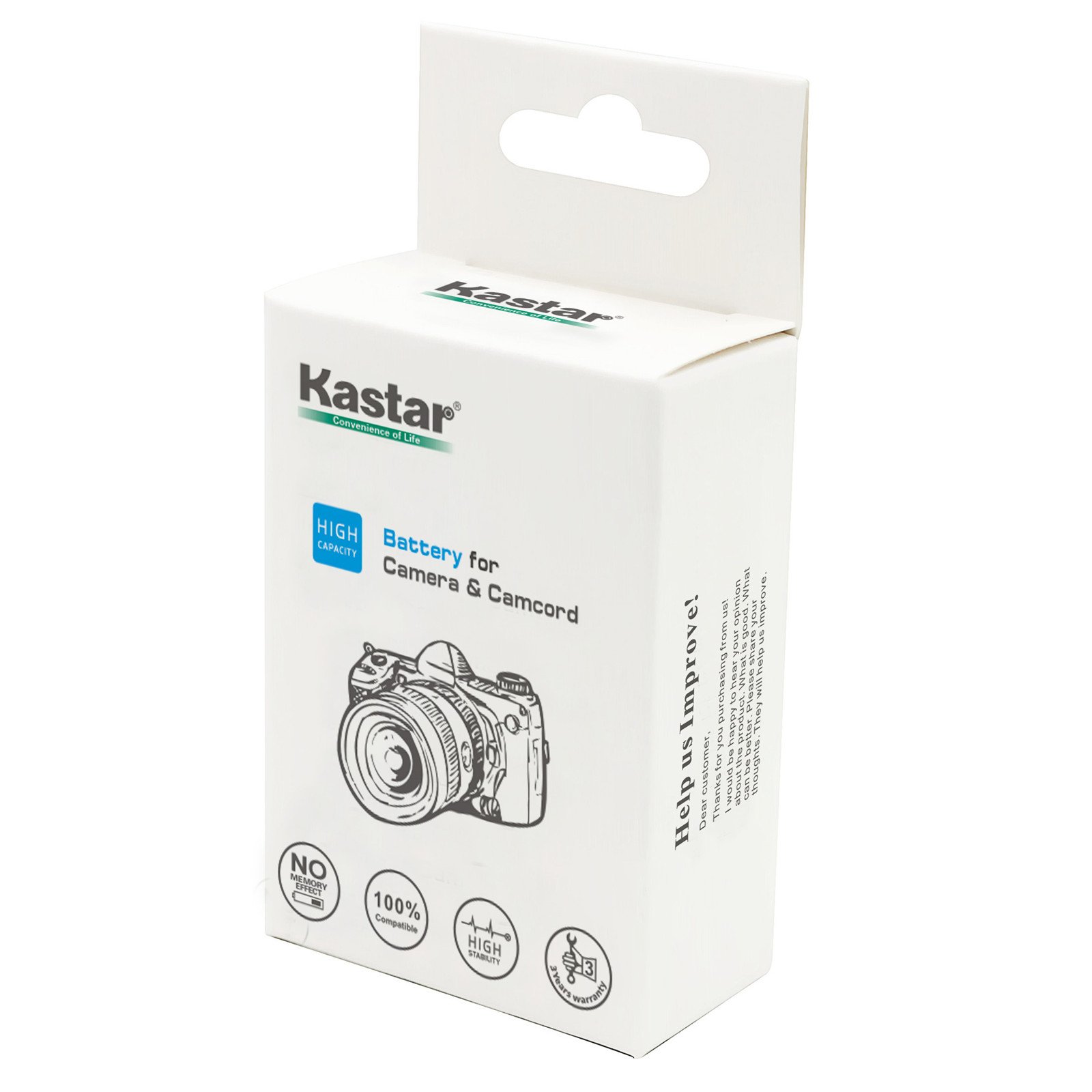 Kastar EN-EL10 Lithium-Ion Battery Replacement for Nikon EN-EL10 and Nikon Coolpix S60 S80 Coolpix S200 S203 S210 S220 S230 Coolpix S500 S510 S520 S570 Coolpix S600 S700 Coolpix S3000 S4000 S5100