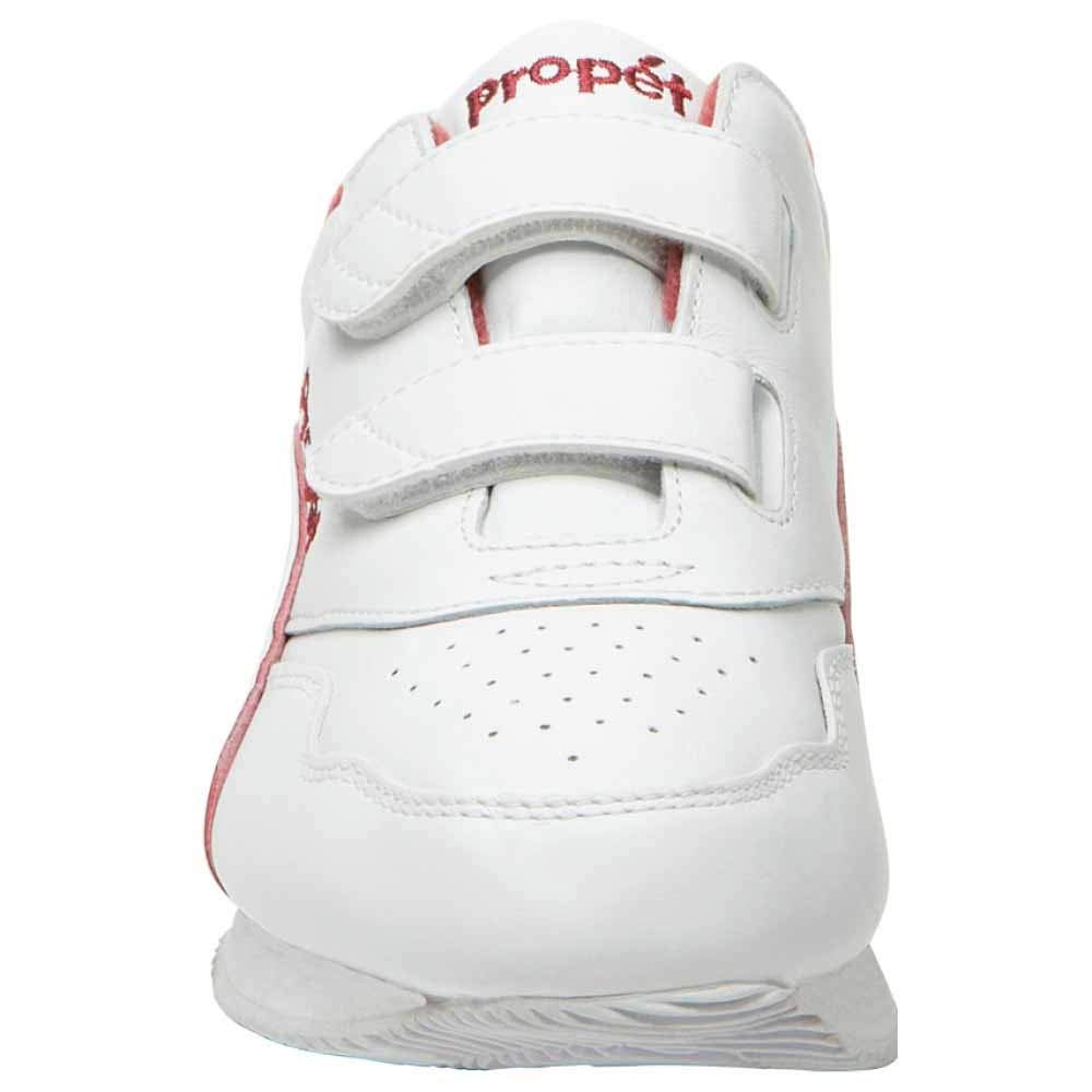 Propét Women's Tour Walker Strap Sneaker, White/Berry, 12 XX-Wide US