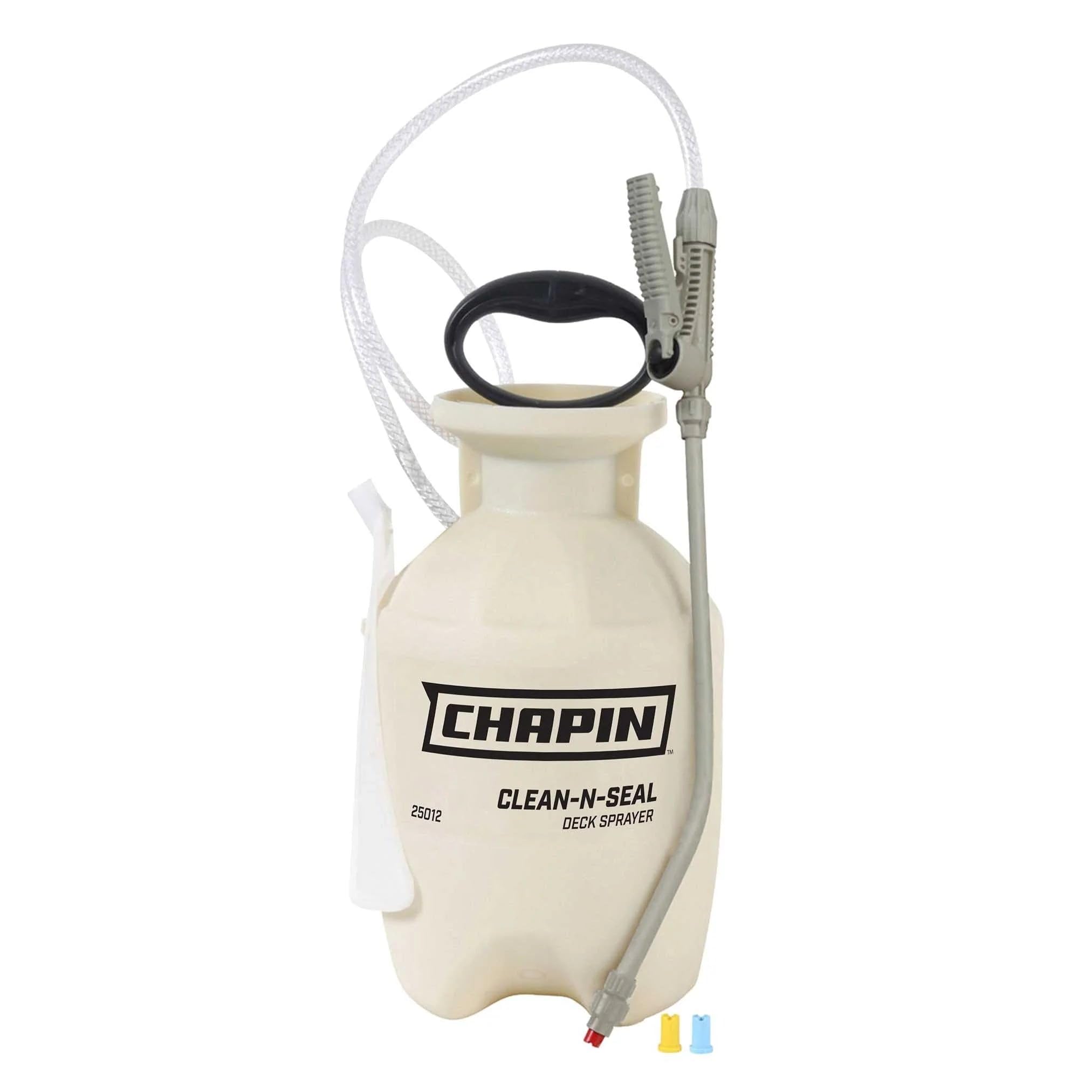 Chapin International 1-Gallon Seal Poly Sprayer for Deck Cleaners and Transparent Stains and Sealers Chapin 25012 Clean 'N, Yellow/Black