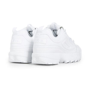 Fila Men's Strada Disruptor fashion sneakers, White/White/White, 9.5 US