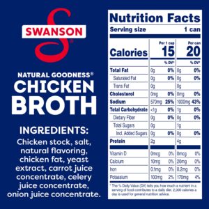 Swanson's Swanson Natural Goodness Chicken Broth, 14.5 oz. Can (200000002429)