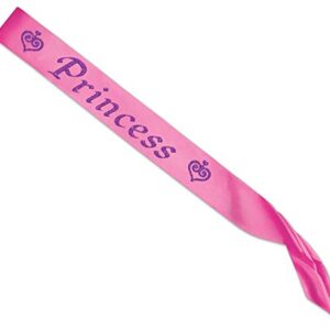 Princess Satin Sash Party Accessory (1 count) (1/Pkg)