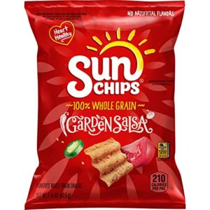 sunchips garden salsa flavored multigrain snacks, 1.5-ounce (pack of 64)