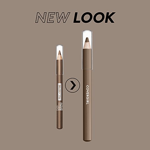 COVERGIRL - Easy Breezy Brow Fill + Define Brow Pencil, Sharpener Included, Long-Lasting, Deeply Pigmented, Blendable Formula, 100% Cruelty-Free