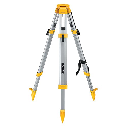 DEWALT Tripod Stand, Heavy Duty, Construction Tripod, Built-In Strap for Easy Transport on Jobsites (DW0737)