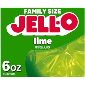 jell-o lime gelatin dessert mix (6 oz box)
