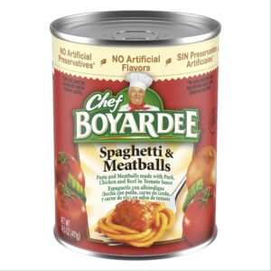 chef boyardee spaghetti and meatballs, 14.5 oz