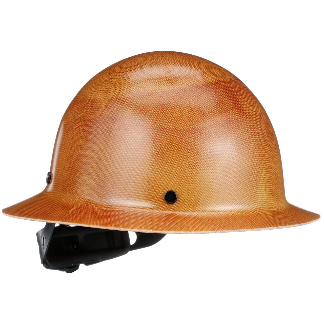 MSA 475407 Skullgard Full-Brim Hard Hat with Fas-Trac III Ratchet Suspension | Non-slotted Hat, Made of Phenolic Resin, Radiant Heat Loads up to 350F - Standard Size in Natural Tan