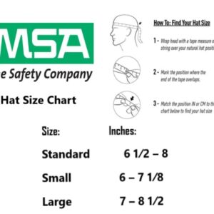 MSA 475407 Skullgard Full-Brim Hard Hat with Fas-Trac III Ratchet Suspension | Non-slotted Hat, Made of Phenolic Resin, Radiant Heat Loads up to 350F - Standard Size in Natural Tan