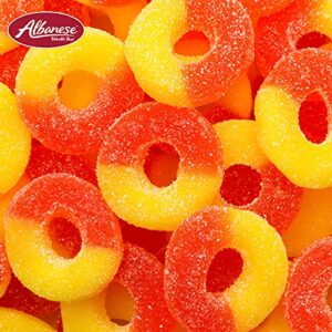 Albanese World's Best Gummi Peach Rings, 4.5lbs of Easter Candy, Great Easter Basket Stuffers