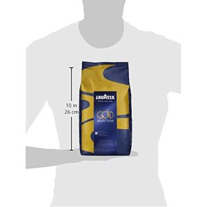 Lavazza Gold Selection Whole Bean Coffee Blend, Medium Espresso Roast, 2.2 Pound Bag ,Authentic Italian, Blended and roasted in Italy,Well balanced, medium roast with notes of honey and almond