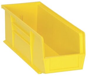 ultra stack & hang bin yellow 10-7/8in x 5-1/2in x 5in