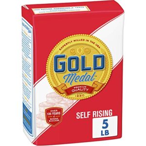 gold medal premium quality self rising flour for baking, 5 lb