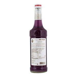 Monin - Lavender Syrup, Aromatic and Floral, Natural Flavors, Great for Cocktails, Lemonades, and Sodas, Non-GMO, Gluten-Free (750 ml)