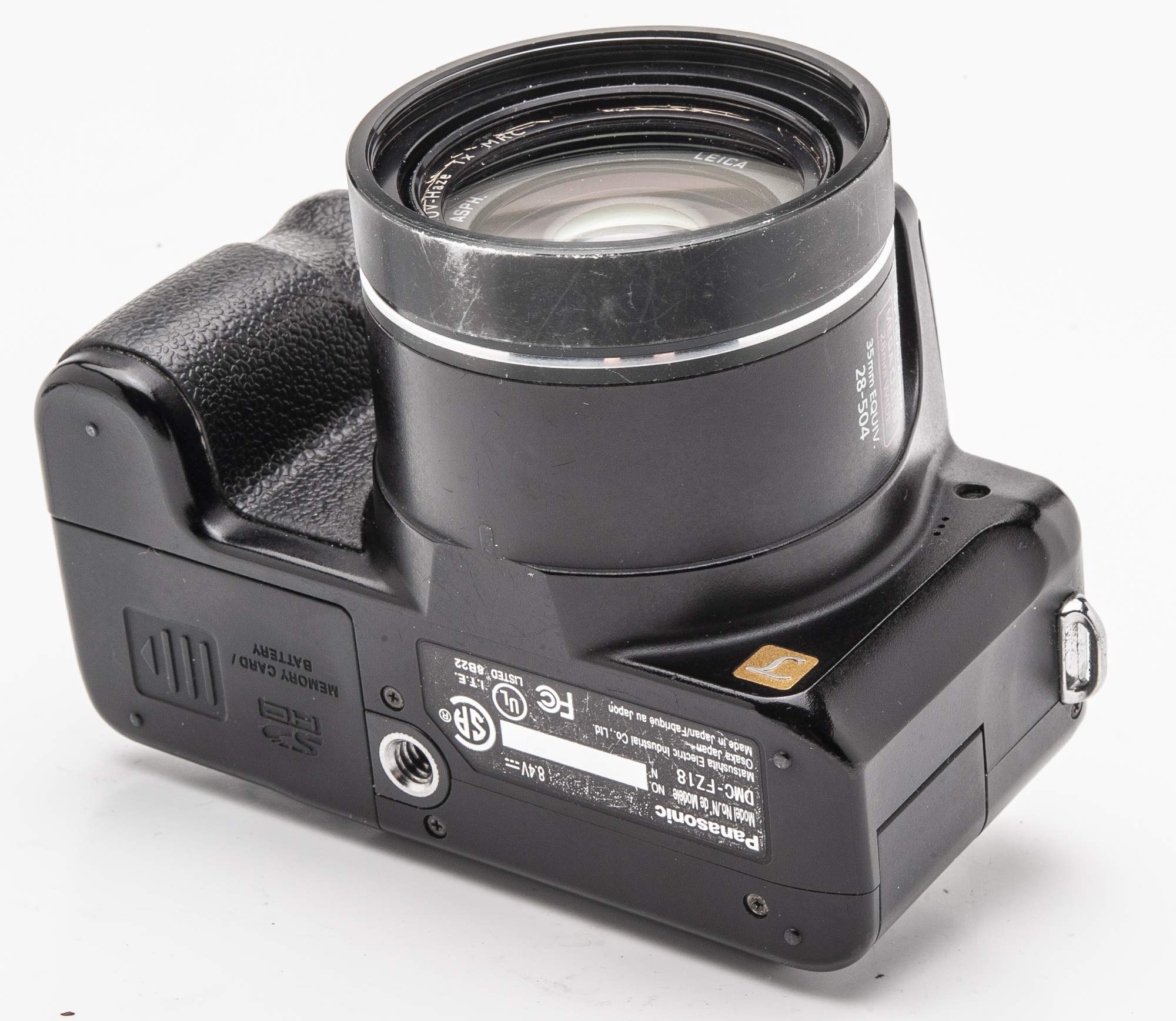 Panasonic Lumix DMC-FZ18K 8.1MP Digital Camera with 18x Wide Angle MEGA Optical Image Stabilized Zoom (Black)
