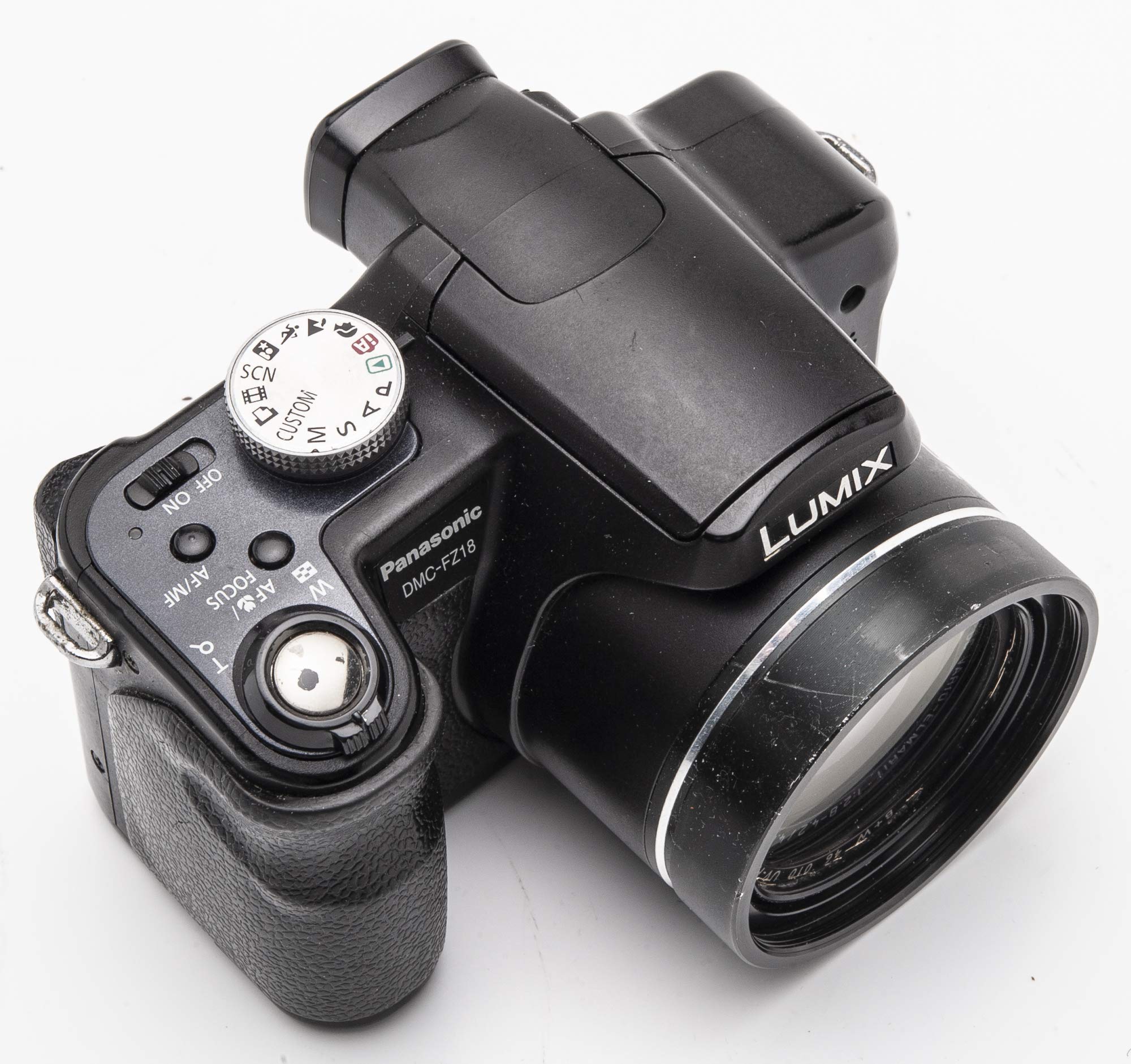 Panasonic Lumix DMC-FZ18K 8.1MP Digital Camera with 18x Wide Angle MEGA Optical Image Stabilized Zoom (Black)