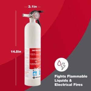 FIRST ALERT AUTOMAR10 Car and Marine Fire Extinguisher, FE10GR, UL RATED 10-B:C, White, 1-Pack