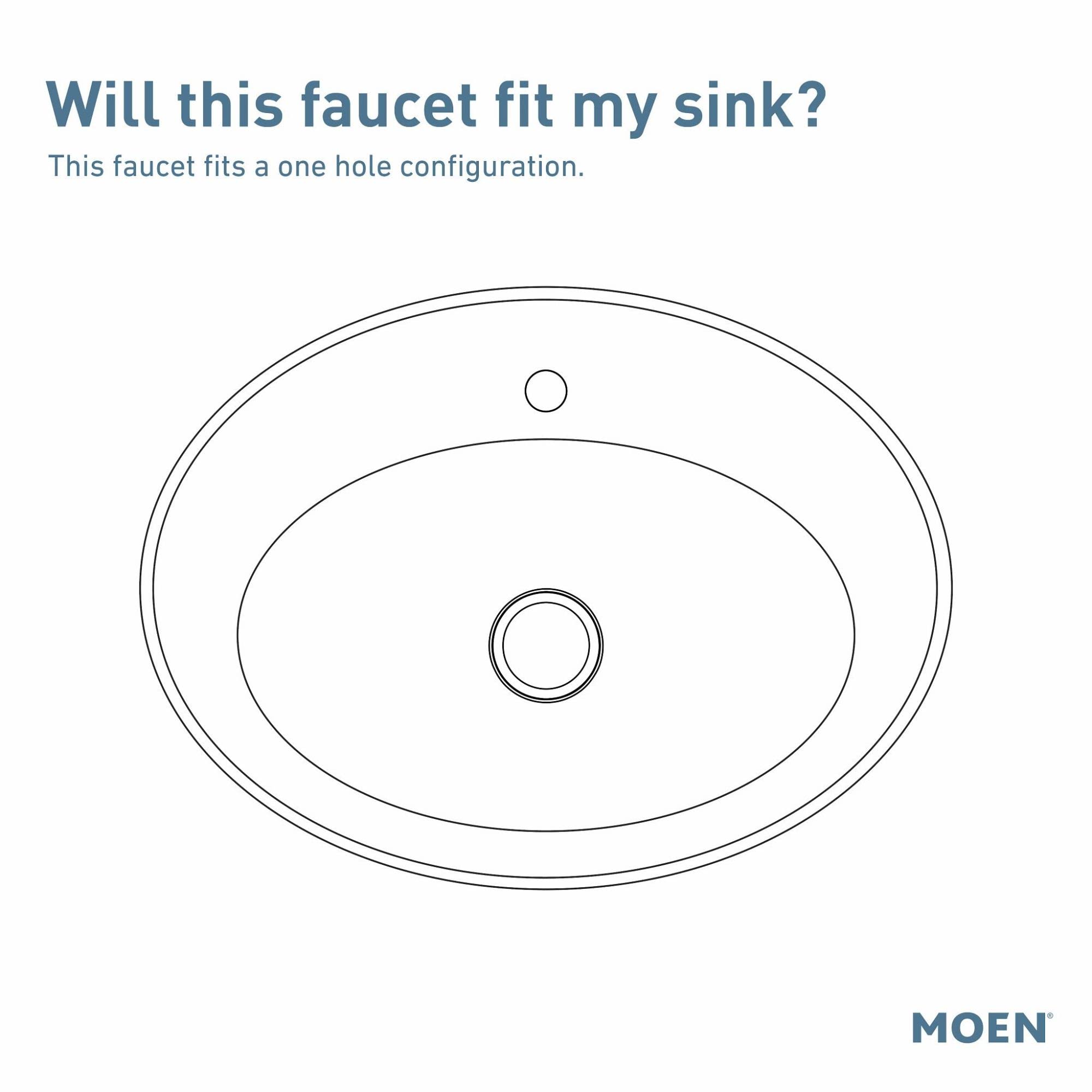 Moen Commercial Chrome M-Press Single-Mount Metering One-Handle Bathroom Sink Faucet, 1/2 GPM, 8884