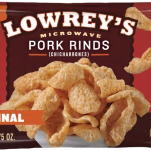 Lowrey's Bacon Curls Microwave Pork Rinds (Chicharrones), Original, 1.75 Ounce (Pack of 18)