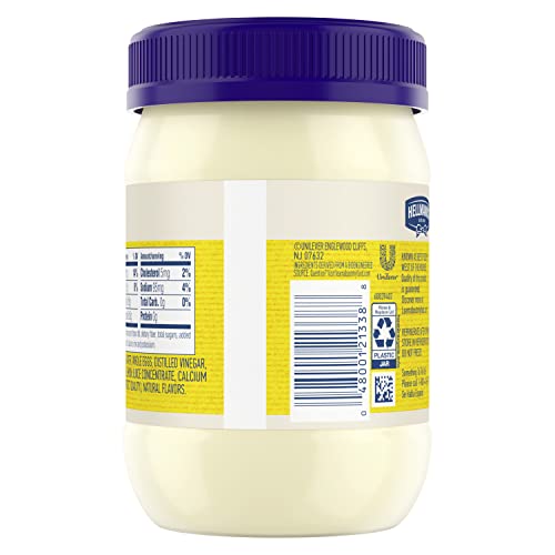 Hellmann's Real Mayonnaise Real Mayo For a Creamy Sandwich Spread or Condiment Gluten Free, Made With 100% Cage-Free Eggs 15 oz