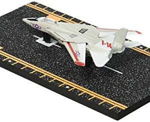 Hot Wings Planes F-14 Tomcat (with Grey Military Markings) with Connectible Runway Die Cast Plane in Aviation Museums Nationwide