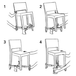 KABOOST Booster Seat for Dining Table, Chocolate - Goes Under The Chair - Portable Chair Booster for Toddlers and Grown Ups