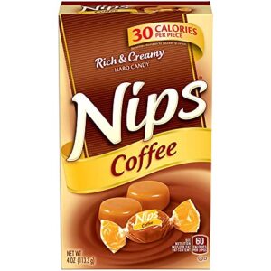 brach's nips coffee flavored hard candy, individually wrapped candy, 3.25 ounce bags (pack of 12)
