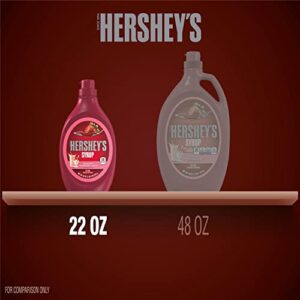 HERSHEY'S Strawberry Syrup Bottle, 22 Oz