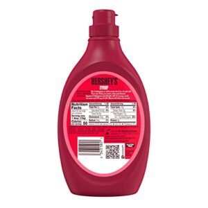 HERSHEY'S Strawberry Syrup Bottle, 22 Oz