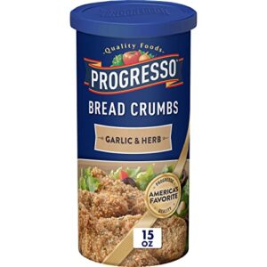 progresso, garlic and herb bread crumbs, 15 ounces