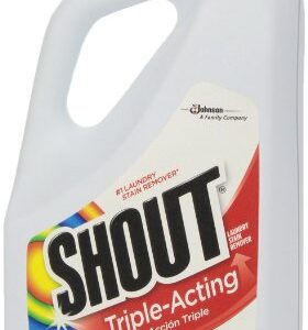 Shout Active Enzyme Laundry Stain Remover Spray, Triple-Acting Formula Clings, Penetrates, and Lifts 100+ Types of Everyday Stains - Prewash Refill 60oz