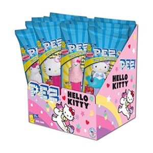 pez hello kitty, 0.58-ounce assorted candy dispensers (pack of 12)