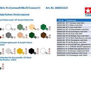 Tamiya 300035221 1:35 WWII British Cromwell Mk. IV Cruiser (1) Tank