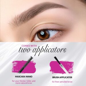 Model in a Bottle Eyebrow Sealer with Mascara and brush applicator for flawless eyebrows all day