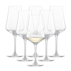 schott zwiesel 113758 wine glass, clear, 12.5 fl oz (370 ml), fine white wine, pack of 6