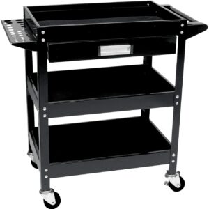 Performance Tool W54006 23-Inch x 16-Inch 3 Shelf Utility Cart with Drawer