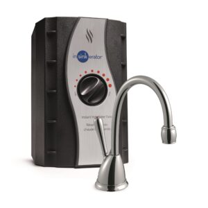 insinkerator h-view-c involve view instant hot water dispenser system with stainless steel tank, chrome